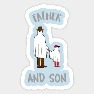 Father And Son Ghost Design Sticker